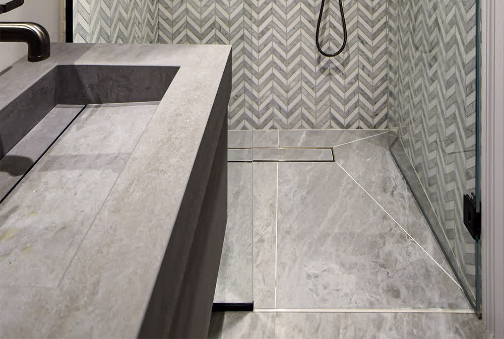 wet room floor for shower enclosure